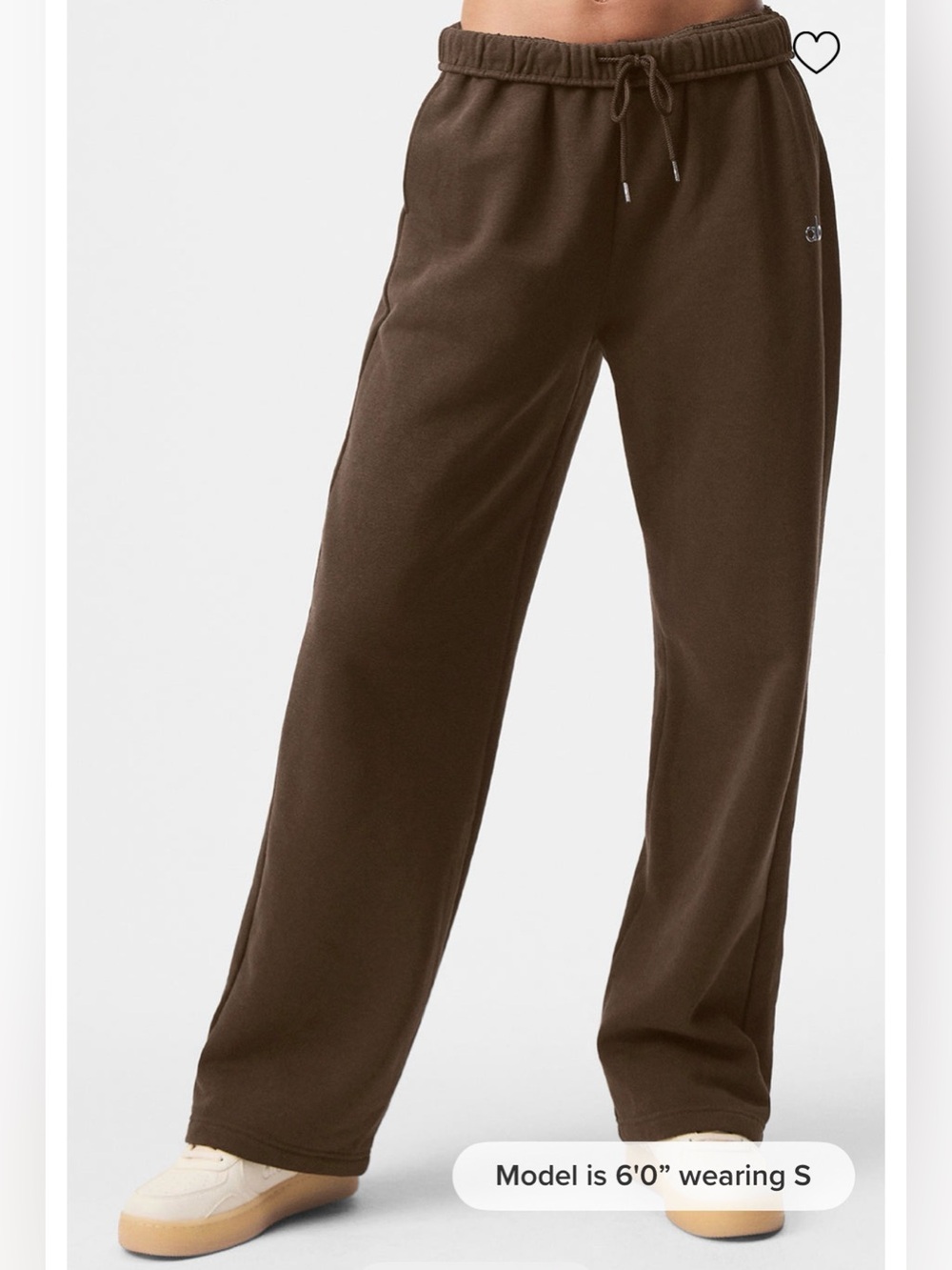 SOLD ON M E R C Alo SET espresso wide leg pants and hoodie - Picture 2 of 7